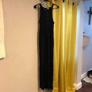 Black maxi dress